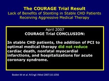 COURAGE Trial - The Conclusion